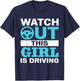 New Driver Gifts Funny Shirt for Teen Girls and Boys Student T-Shirt - T-Shirt | Navy