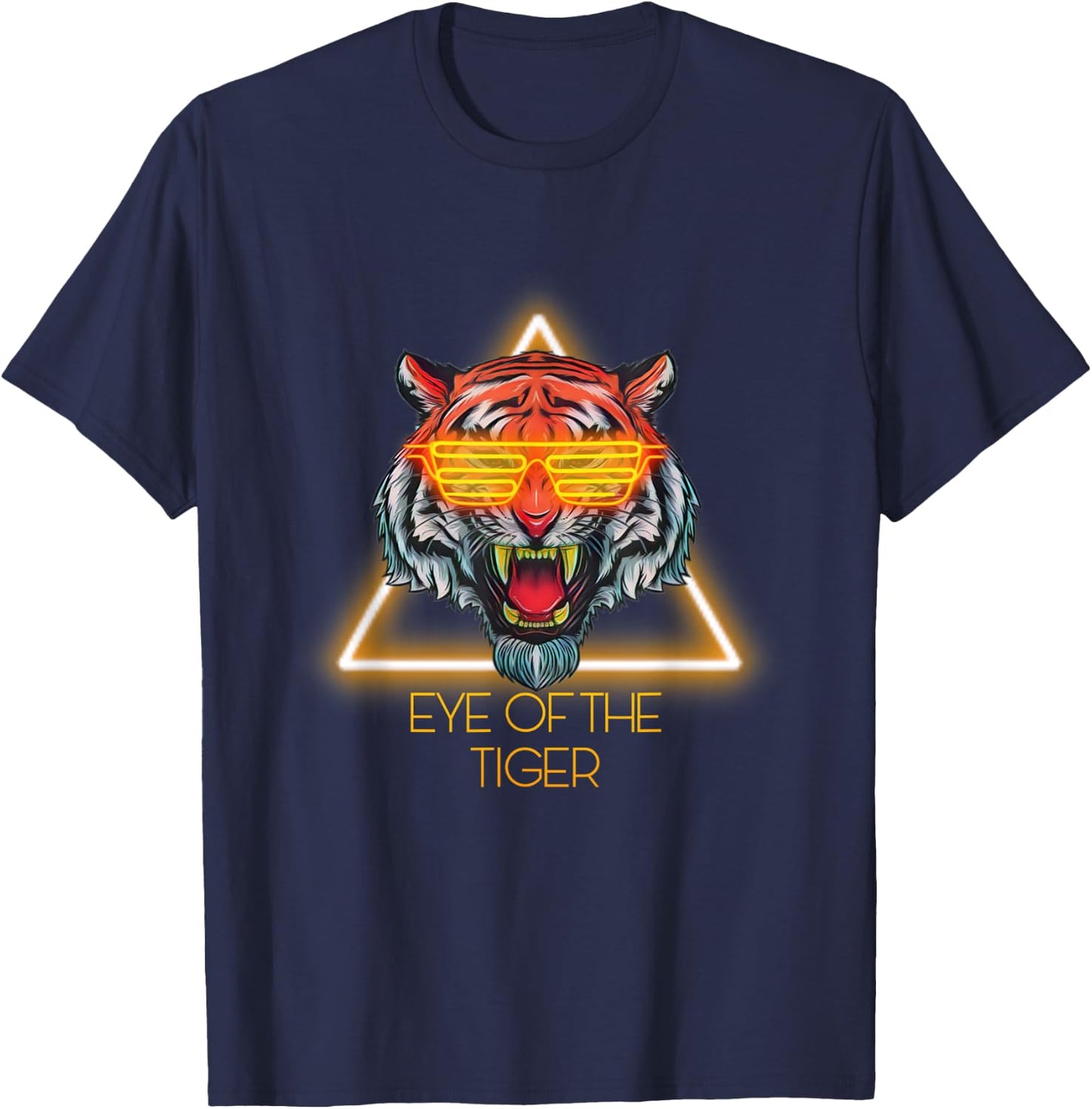 Motivational "Tiger Eye" Quote T-Shirt - T-Shirt | Navy