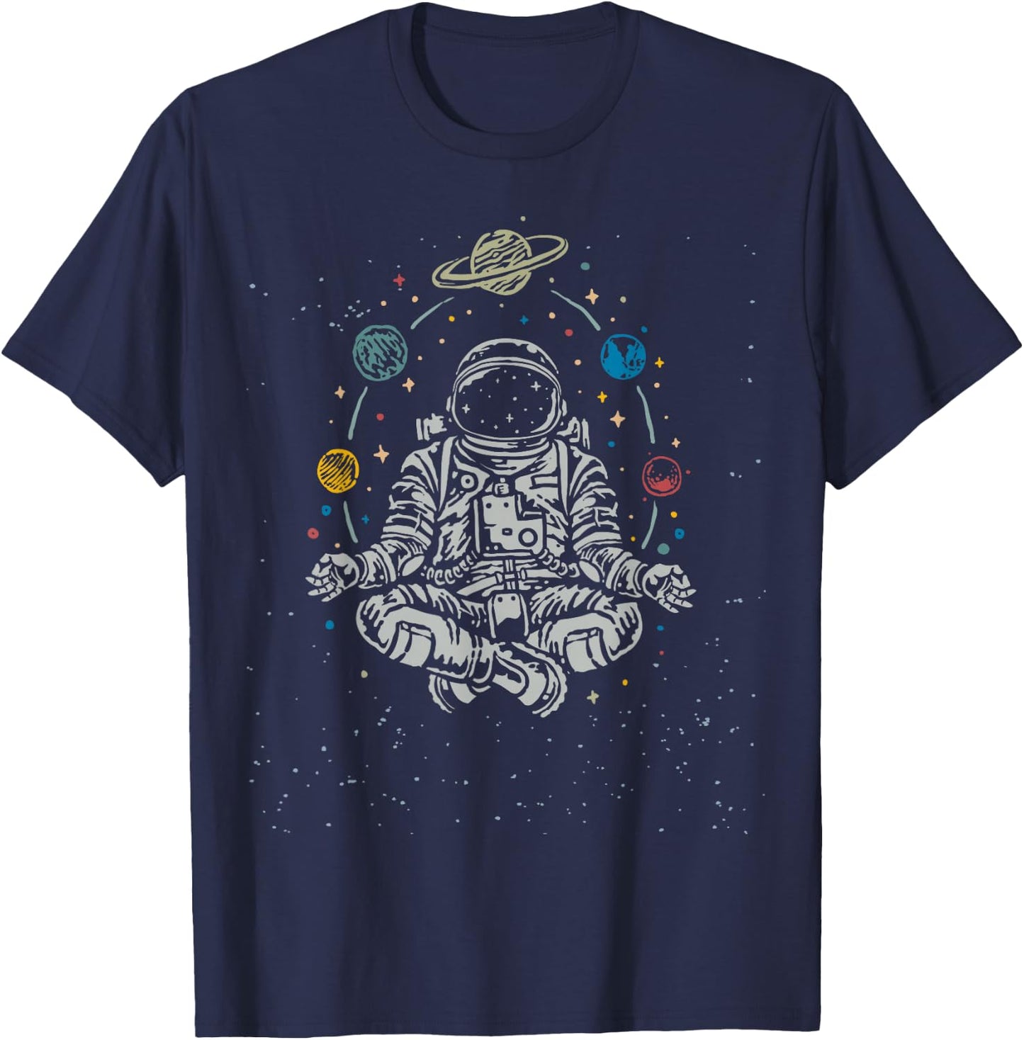 Yoga Astronauts T-Shirt - T-Shirt | Navy