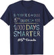 Fifth Grade Teacher 1000 Days Smarter 100 Days Of School T-Shirt - T-Shirt | Navy