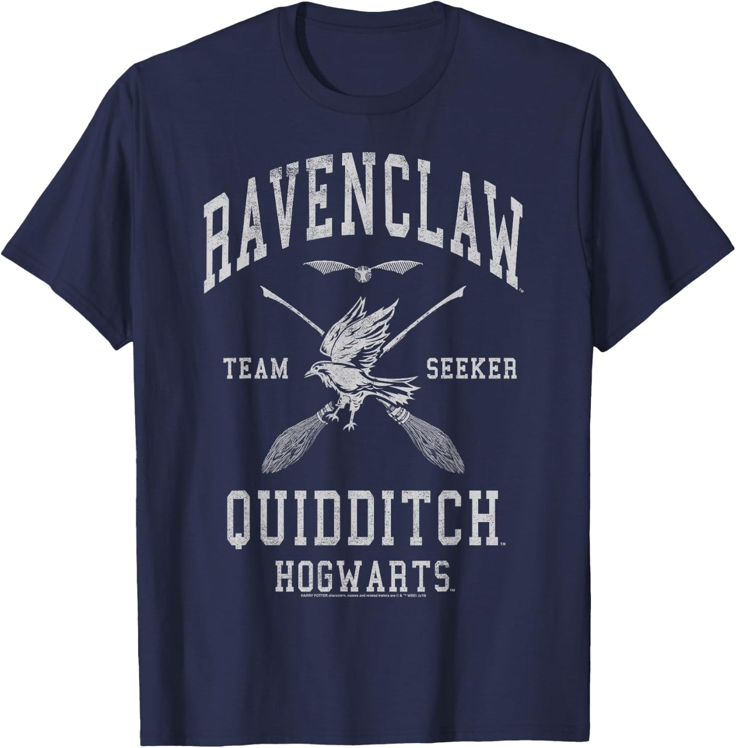 Harry Potter Ravenclaw Team Seeker Hogwarts Quidditch,Short Sleeve T-Shirt - T-Shirt | Navy