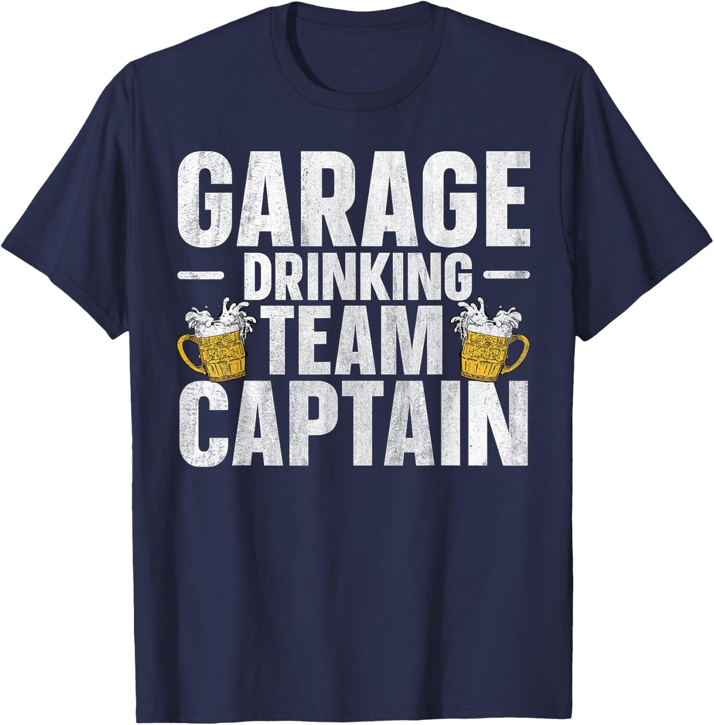 Garage Drinking Team Captain T-Shirt - T-Shirt | Navy