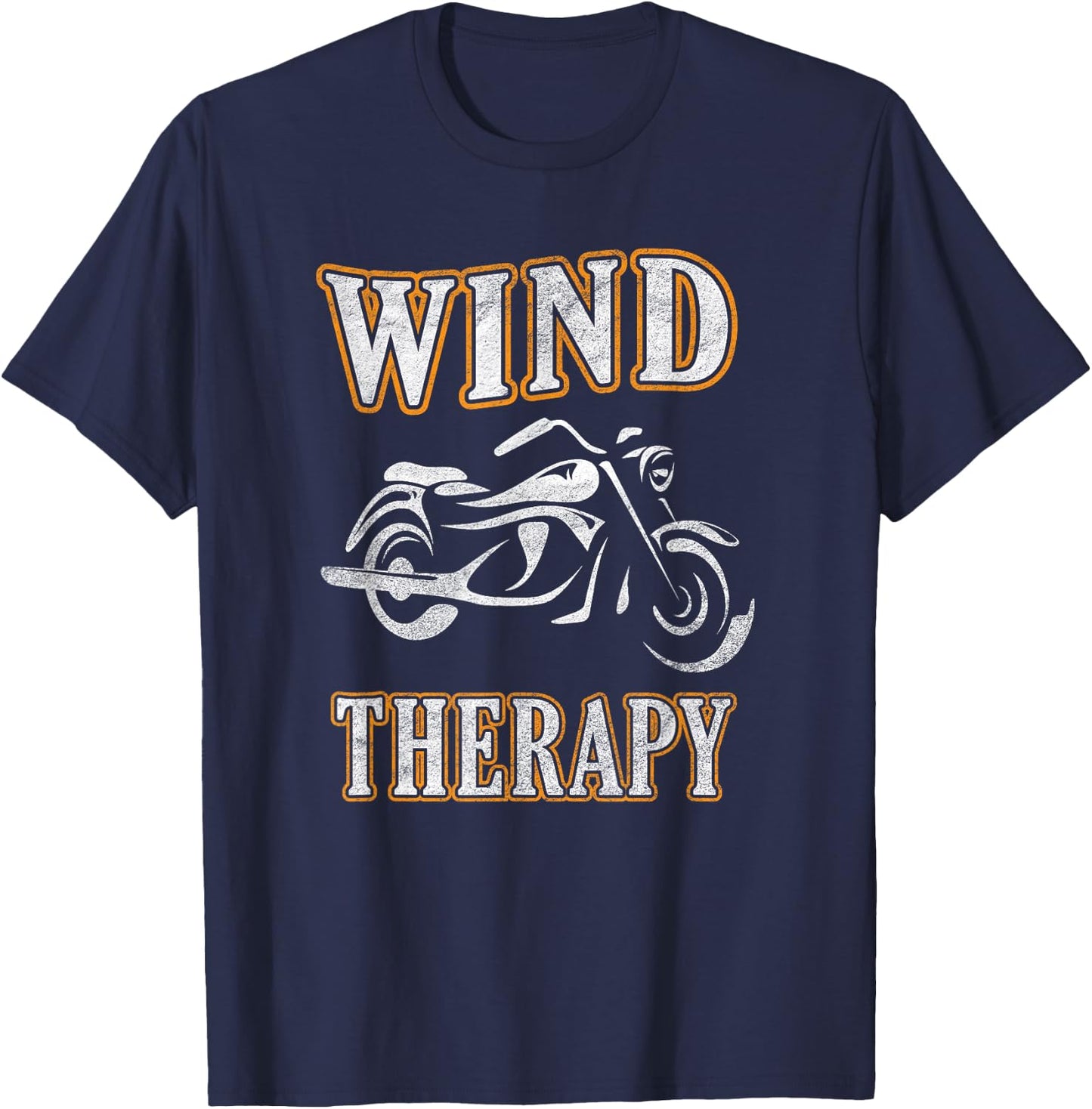 Wind Therapy - Great for motorcycle riding T-Shirt - T-Shirt | Navy