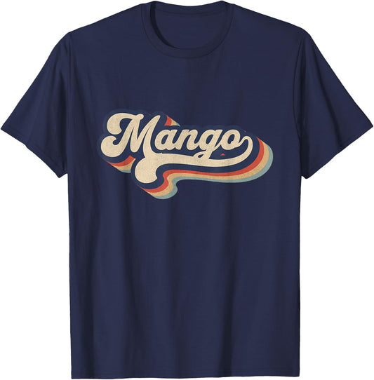 Retro Vintage Mango - Mango Lover - Mango T-Shirt - T-Shirt | Navy