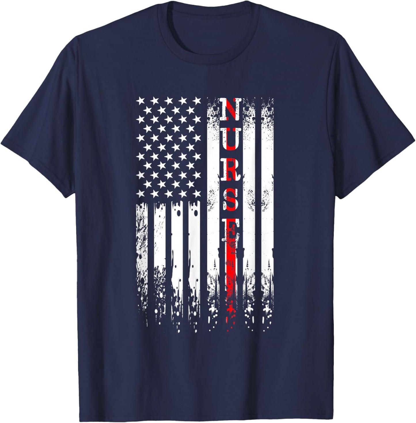 Thin Red Line Nurse - Registered Nurse T-Shirt - T-Shirt | Navy