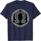 Greek Alphabet Omega Symbol T-Shirt - T-Shirt | Navy