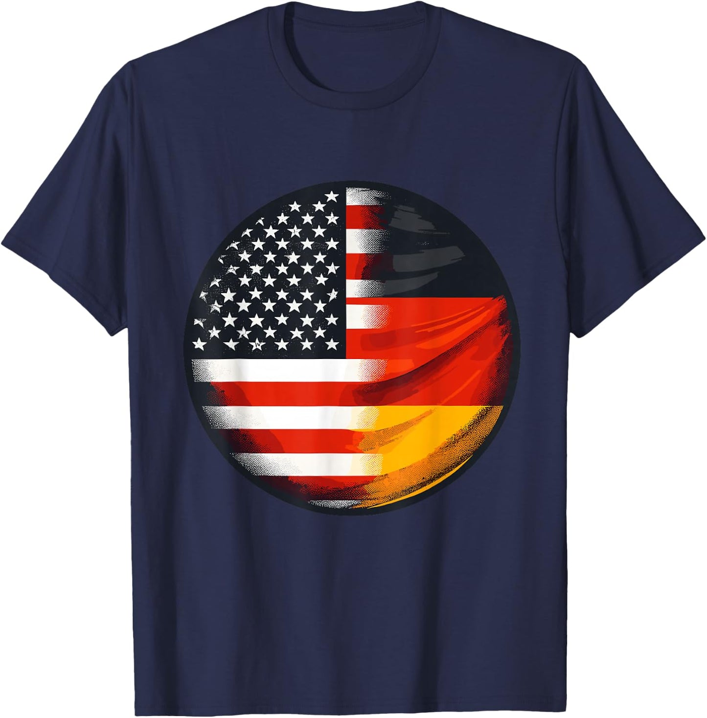 American German USA Germany Flag T-Shirt - T-Shirt | Navy
