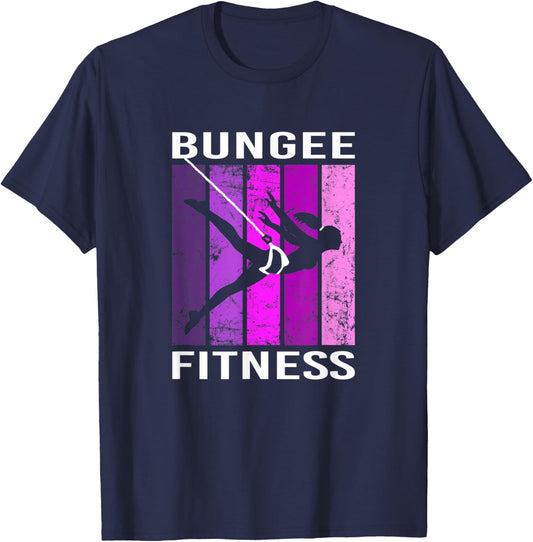 Bungee Fitness Equipment Set Fly Sling Workout T-Shirt - T-Shirt | Navy