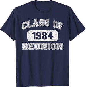 Class of 1984 Reunion 40th Graduation Classmate Matching T-Shirt - T-Shirt | Navy
