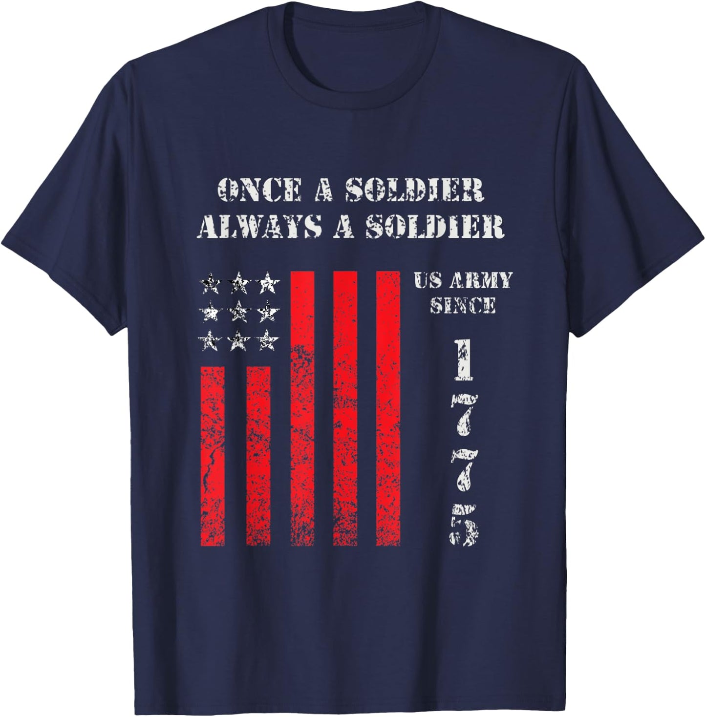 Once a soldier, always a soldier T-Shirt - T-Shirt | Navy