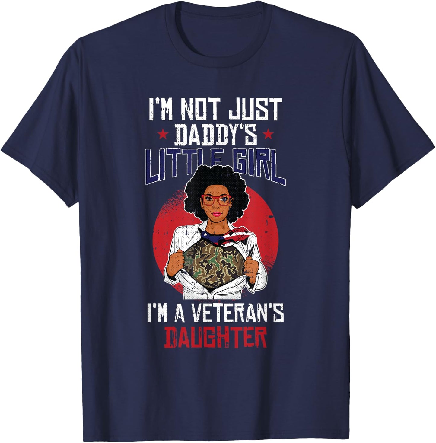 Veteran Daughter Month Of The Military Child Army Kids T-Shirt - T-Shirt | Navy