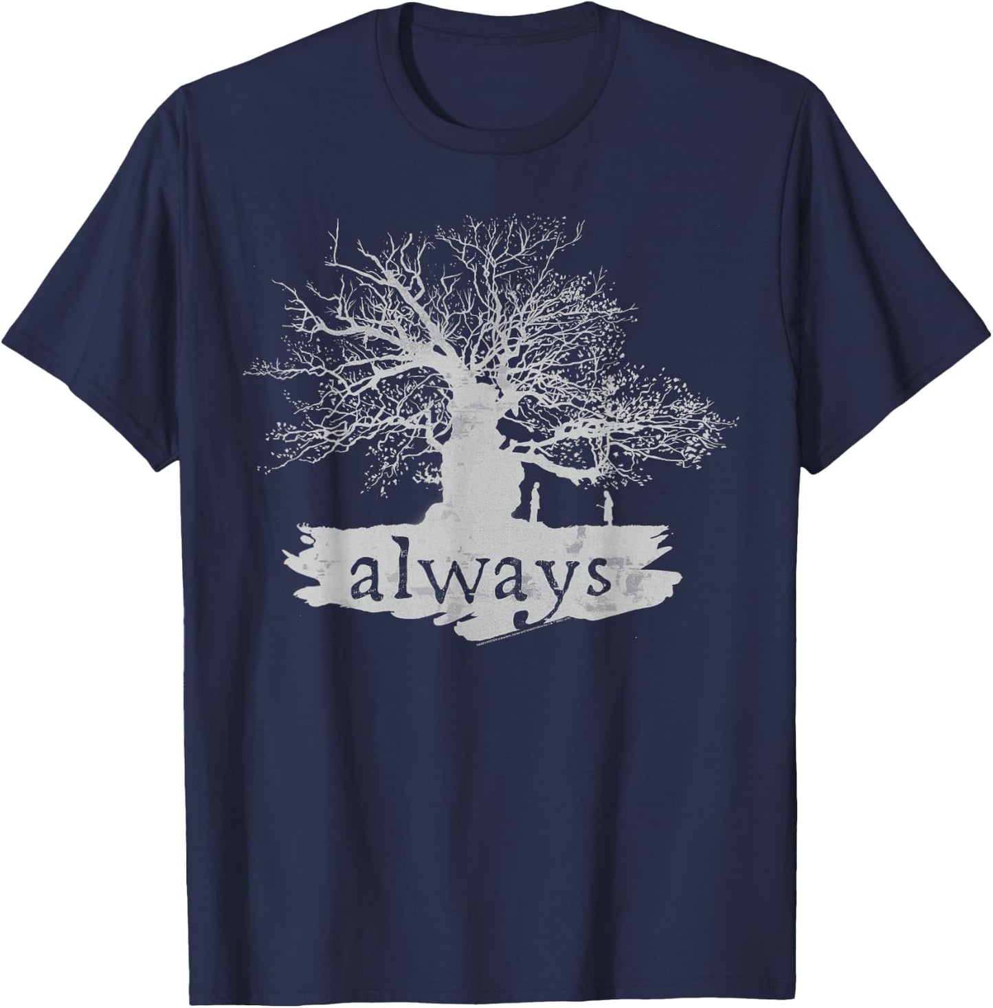 Harry Potter Always Tree Silhouette C1 Small T-Shirt - T-Shirt | Navy