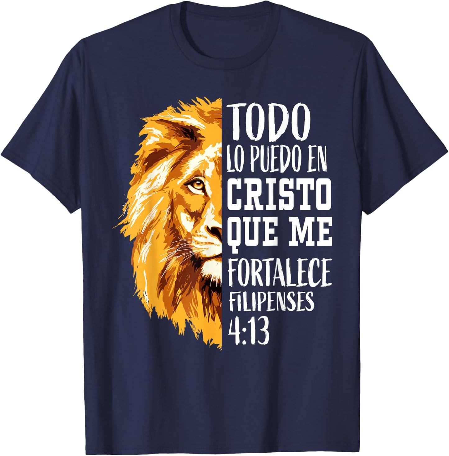 Filipenses Shirts Men Women Kids Spanish Christian Gifts Mom T-Shirt - T-Shirt | Navy