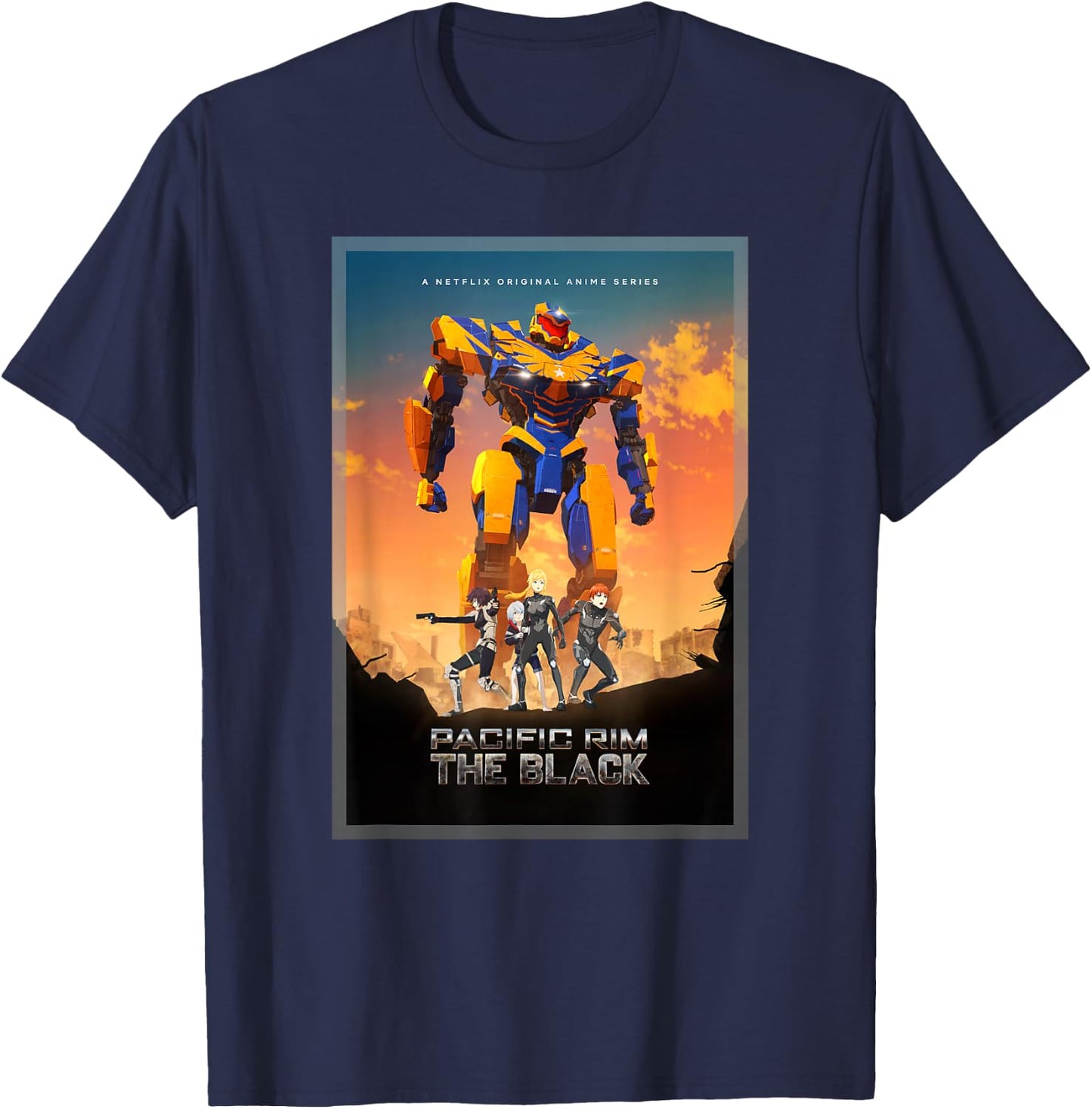 Pacific Rim The Black Poster T-Shirt - T-Shirt | Navy