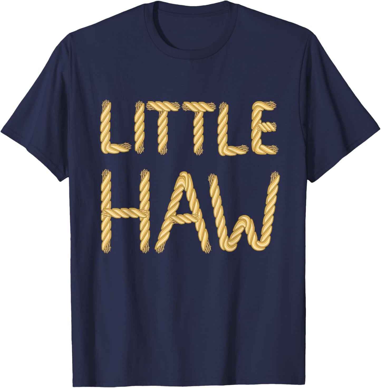 Little Haw Western Theme Country Rope Rodeo Sorority Reveal T-Shirt - T-Shirt | Navy