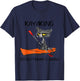 Kayaking Because Murder Is Wrong 95 Funny cat kayak T-Shirt - T-Shirt | Navy