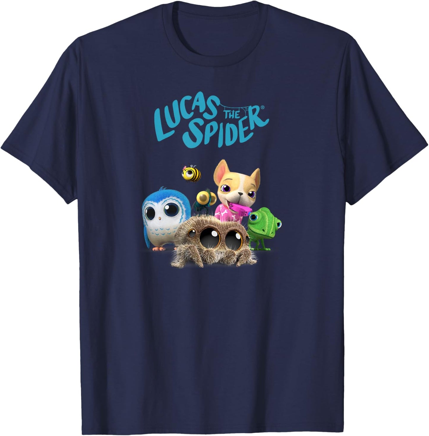 Lucas The Spider & Friends T-Shirt - T-Shirt | Navy