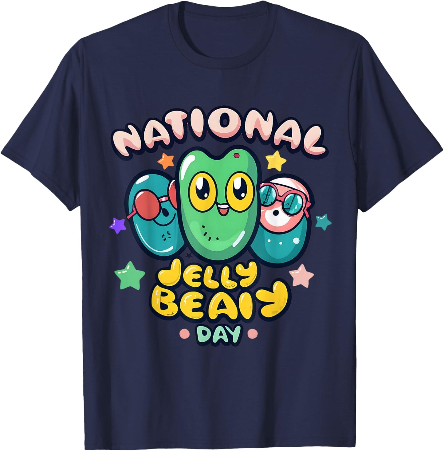 Jellybean Jamboree National JellyBean Day T-Shirt - T-Shirt | Navy