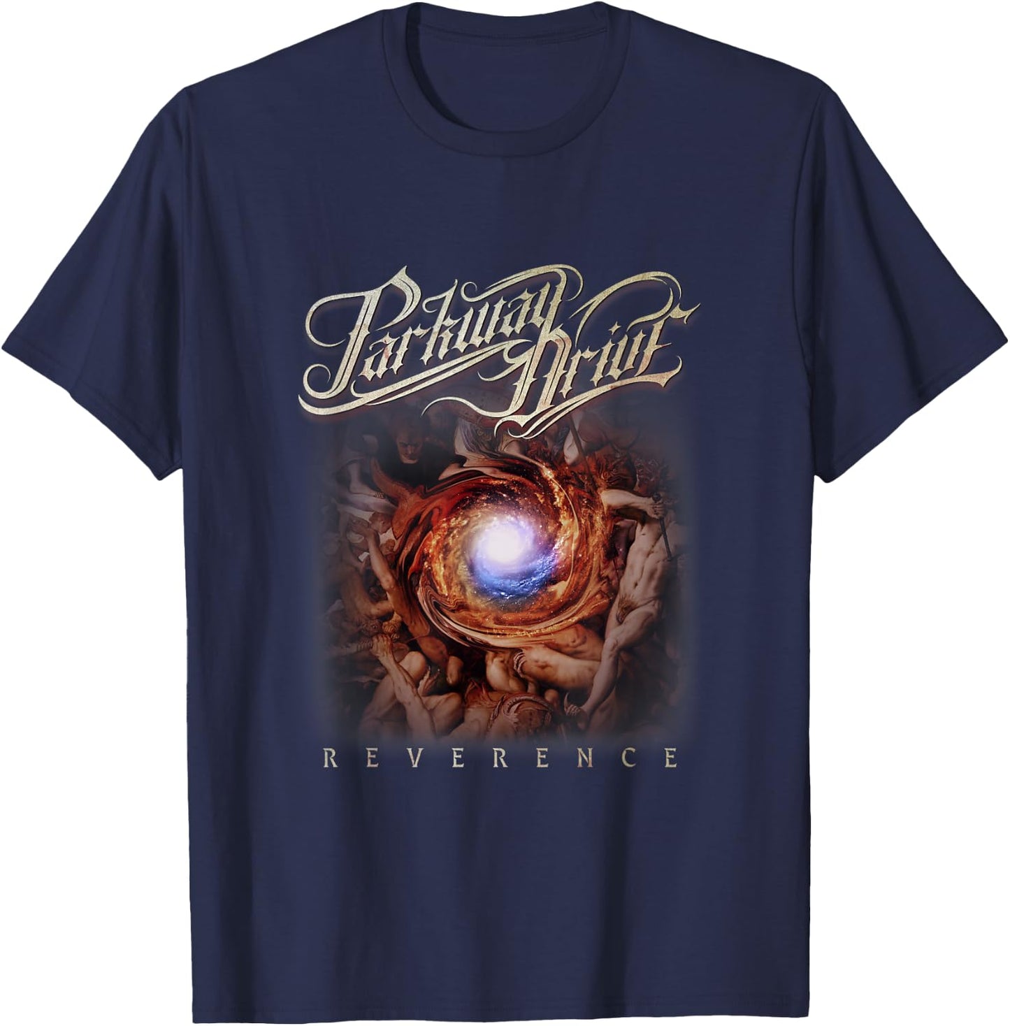 Parkway Drive - Official Merchandise - Black Reverence , -Youth, Small, Short Sleeve T-Shirt - T-Shirt | Navy