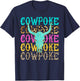 Western Cowpoke, I'm Just a Cowpoke In The Big Rodeo Retro T-Shirt - T-Shirt | Navy