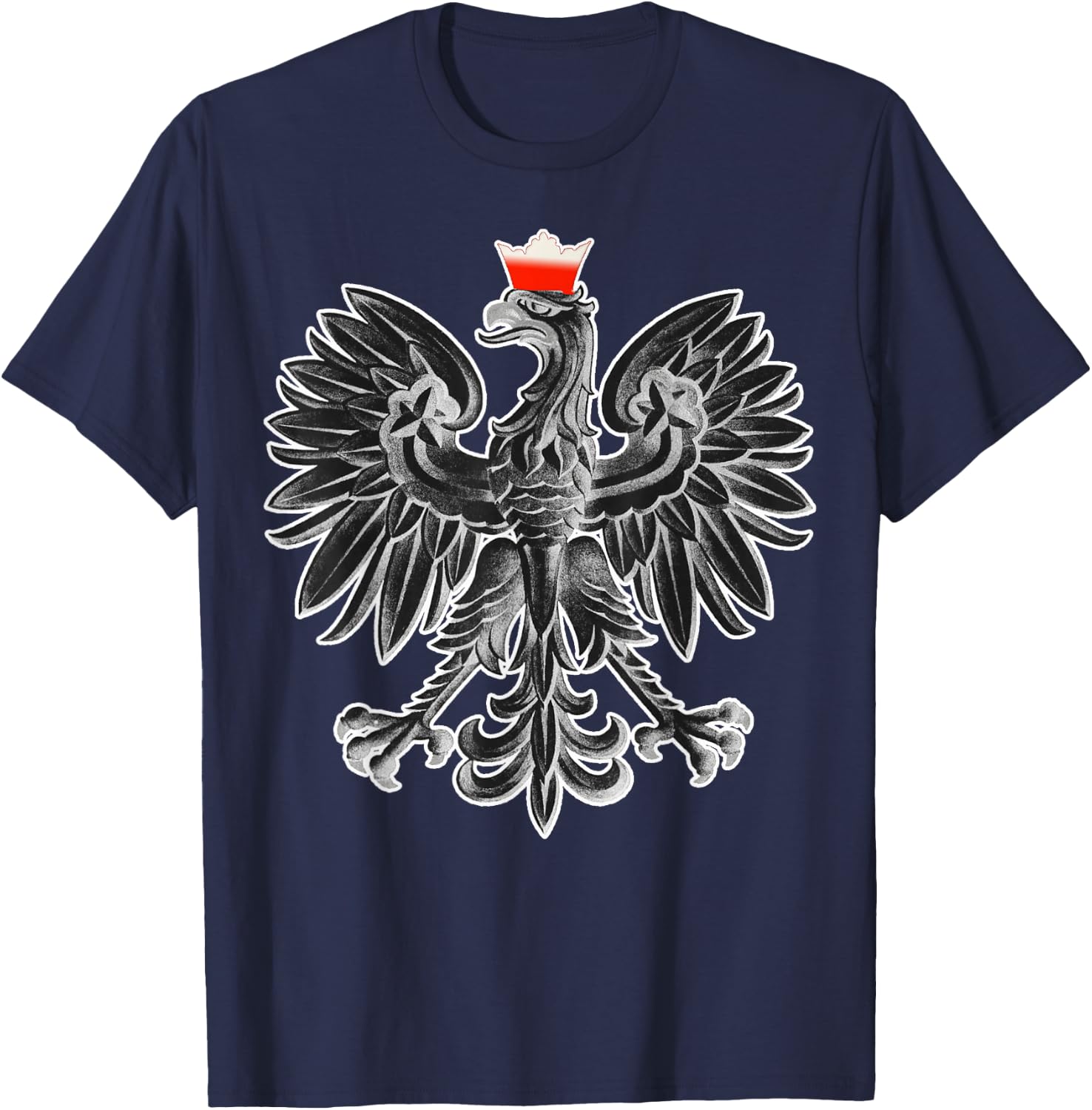 National Eagle Emblem of Poland T-Shirt - T-Shirt | Navy