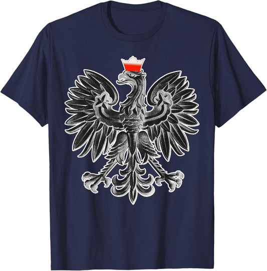 National Eagle Emblem of Poland T-Shirt - T-Shirt | Navy