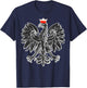 National Eagle Emblem of Poland T-Shirt - T-Shirt | Navy
