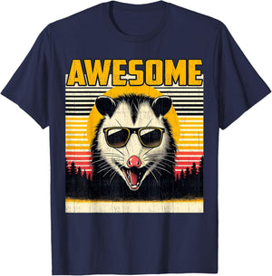 Opossum-Shirt Funny Awesome Possum Men Dad Father's Day T-Shirt - T-Shirt | Navy