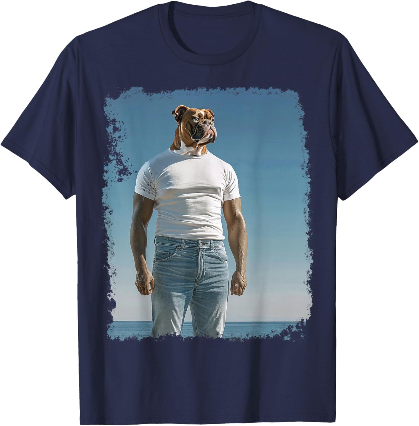 Funny Dog Meme T-Shirt - T-Shirt | Navy