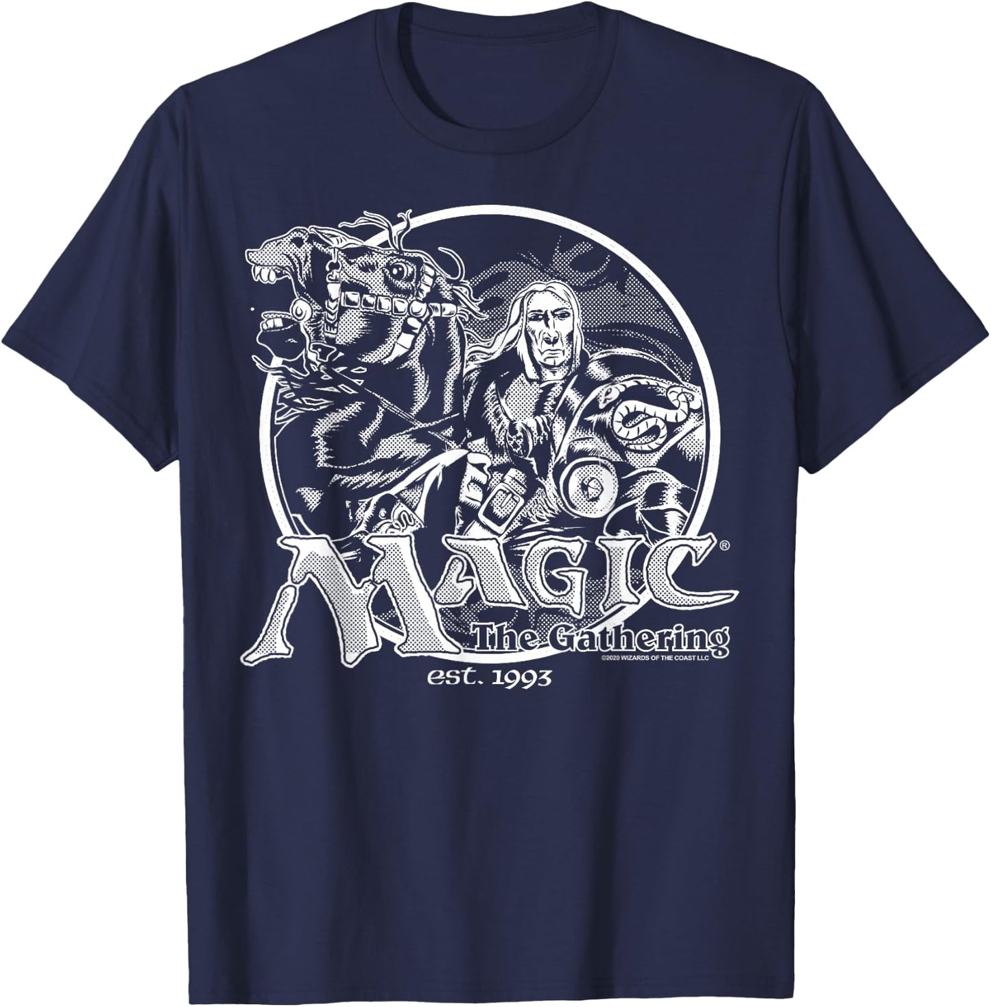 Magic: The Gathering Retro Logo T-Shirt - T-Shirt | Navy