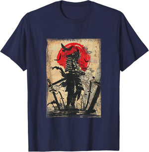Samurai Warrior Bushido Code Japanese Swordsmen T-Shirt - T-Shirt | Navy