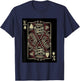 King of Death Grim Reaper Playing Card T-Shirt - T-Shirt | Navy