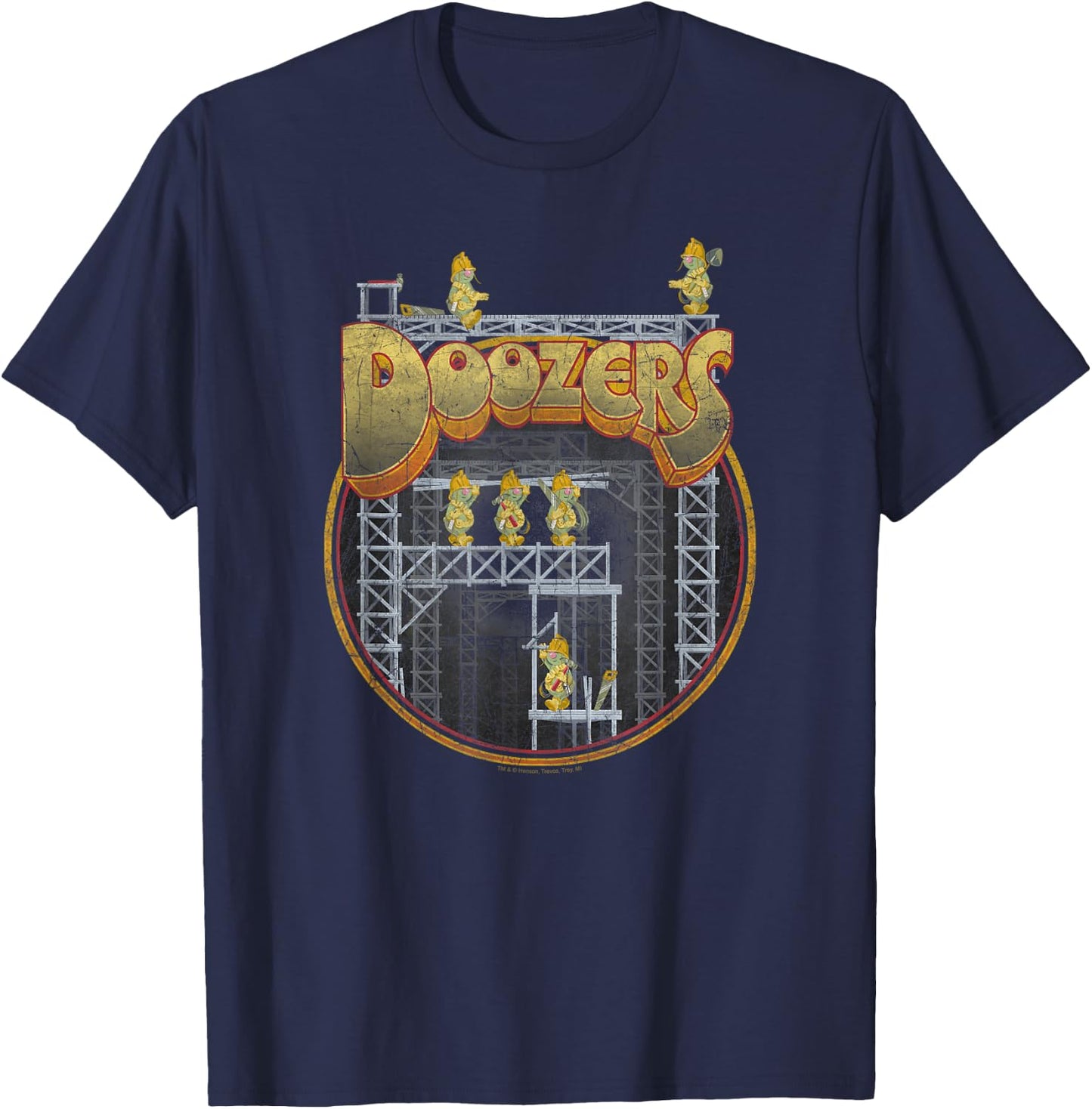 Fraggle Rock Doozers Construction T-Shirt - T-Shirt | Navy