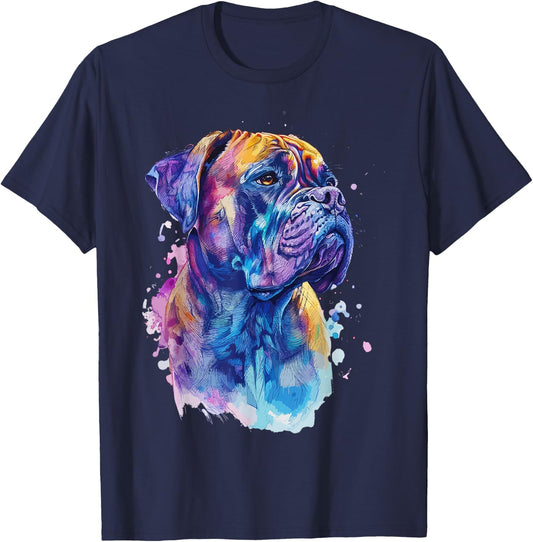 Cane Corso Lovers Pop Art Colorful Cane Corso Dog T-Shirt - T-Shirt | Navy