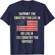 American Flag Gift, Support The Country You Live In T-Shirt - T-Shirt | Navy