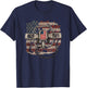 Trapping Shirts with Distressed American Flag for Trappers T-Shirt - T-Shirt | Navy