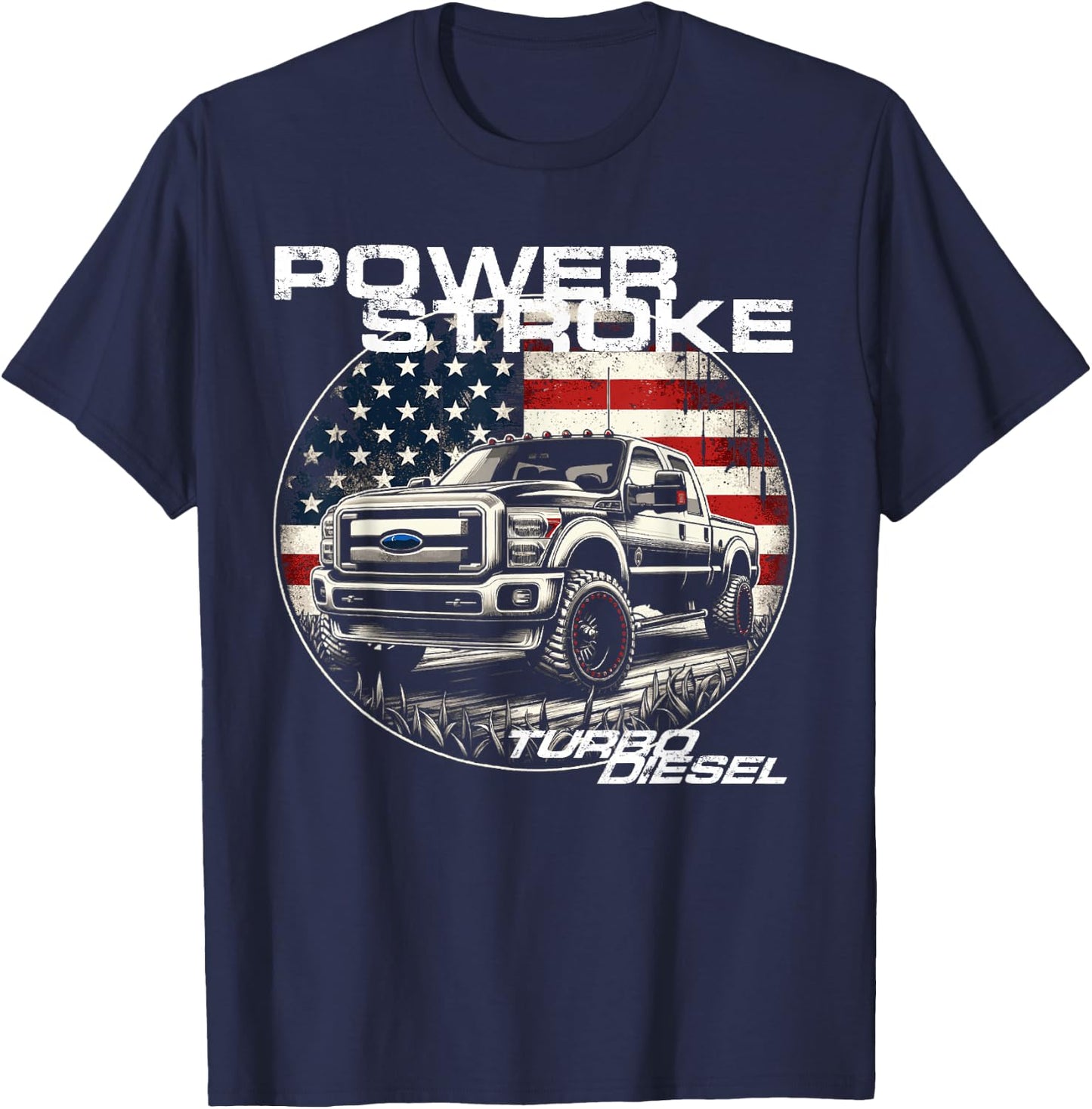 Diesel Power Stroke Truck 6.7 Coal Rolling Diesel Power T-Shirt - T-Shirt | Navy
