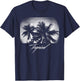 Palm Tree Silhouette Tree design, Vintage Graphic gift T-Shirt - T-Shirt | Navy
