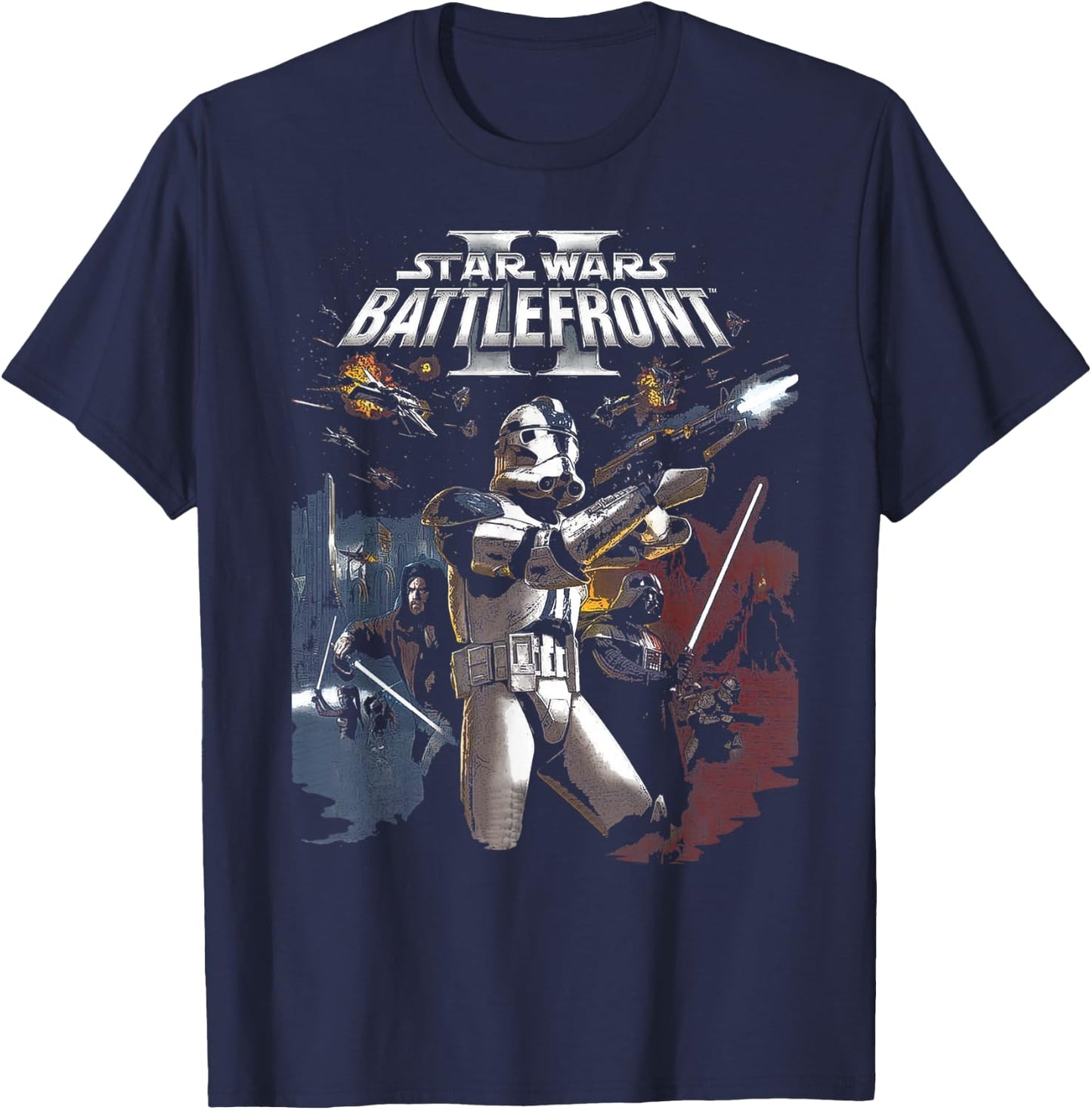 Star Wars Battlefront II Video Game T-Shirt - T-Shirt | Navy