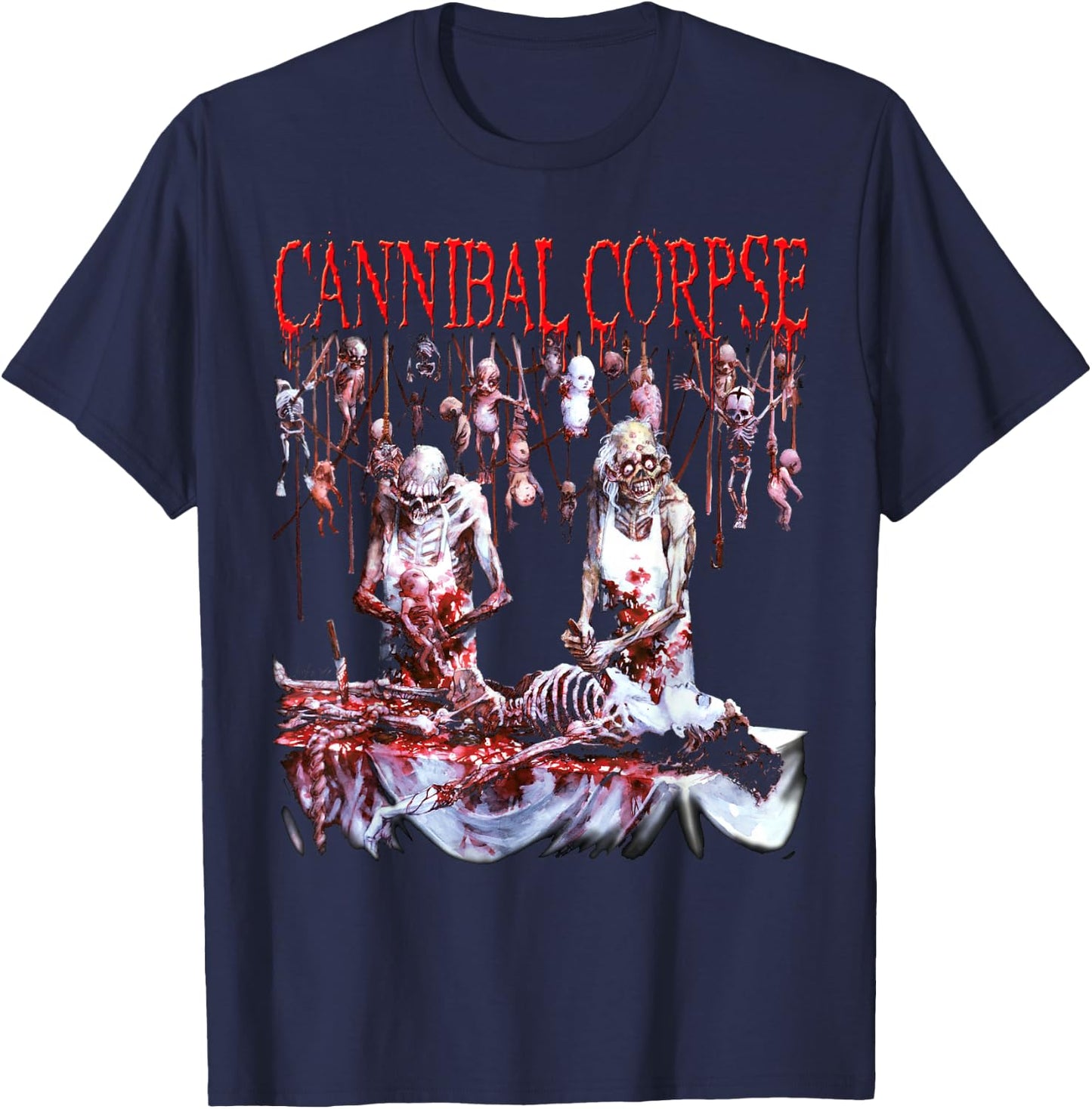 Cannibal Corpse - Official Merchandise - Butchered at Birth T-Shirt - T-Shirt | Navy