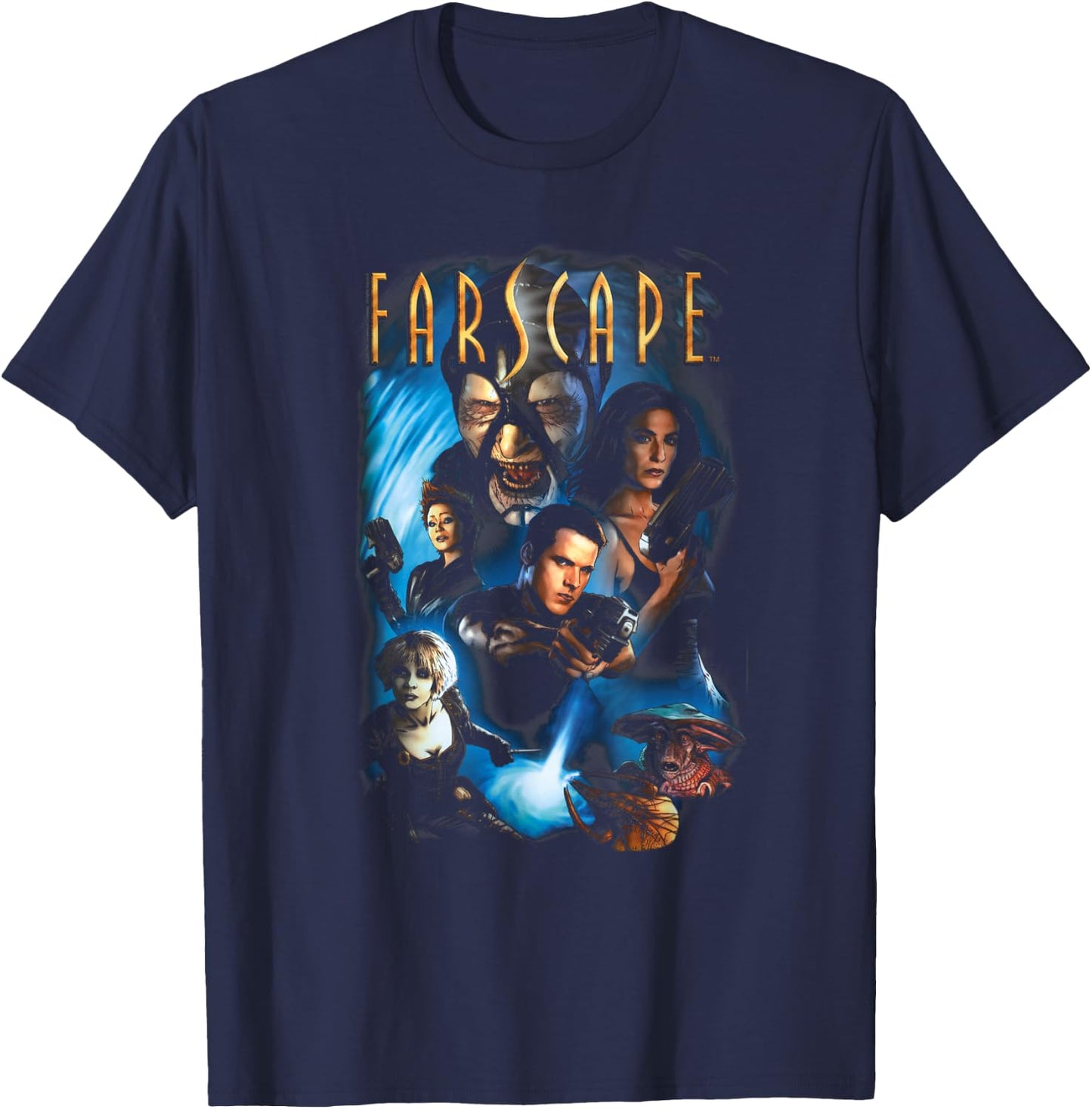 Farscape Comic Cover T-Shirt - T-Shirt | Navy