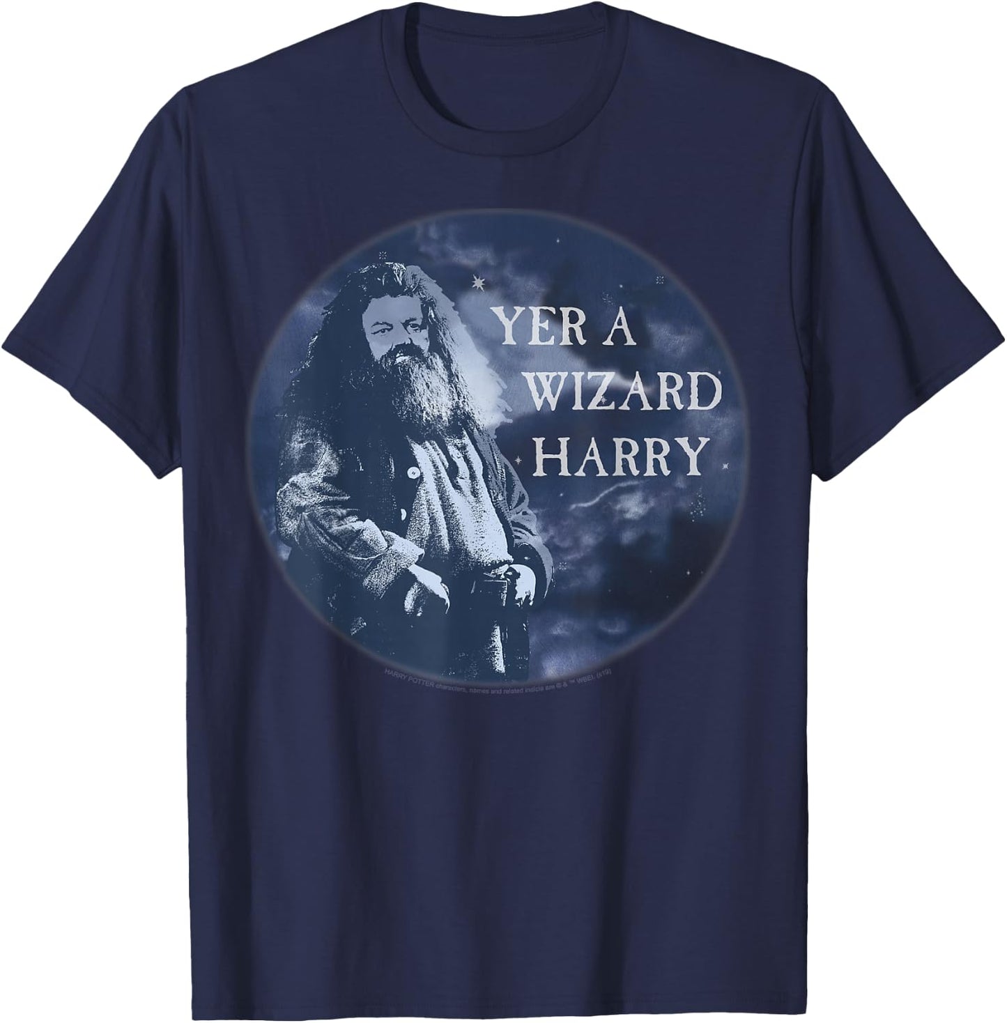 Harry Potter Hagrid Yer A Wizard Harry Circle T-Shirt - T-Shirt | Navy
