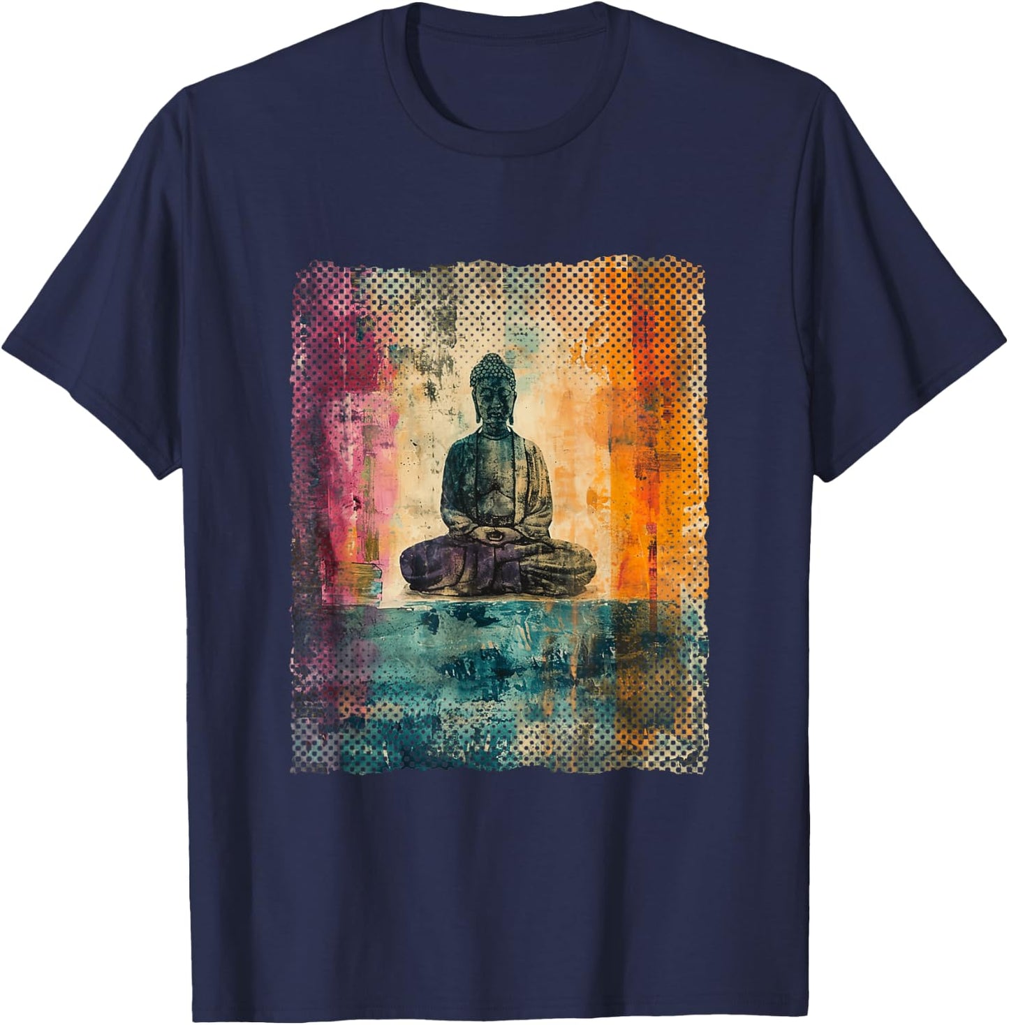 Zen Buddha Meditation Streetwear T-Shirt - T-Shirt | Navy