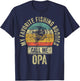 My Favorite Fishing Buddies Call Me Opa Shirt Fisherman T-Shirt - T-Shirt | Navy