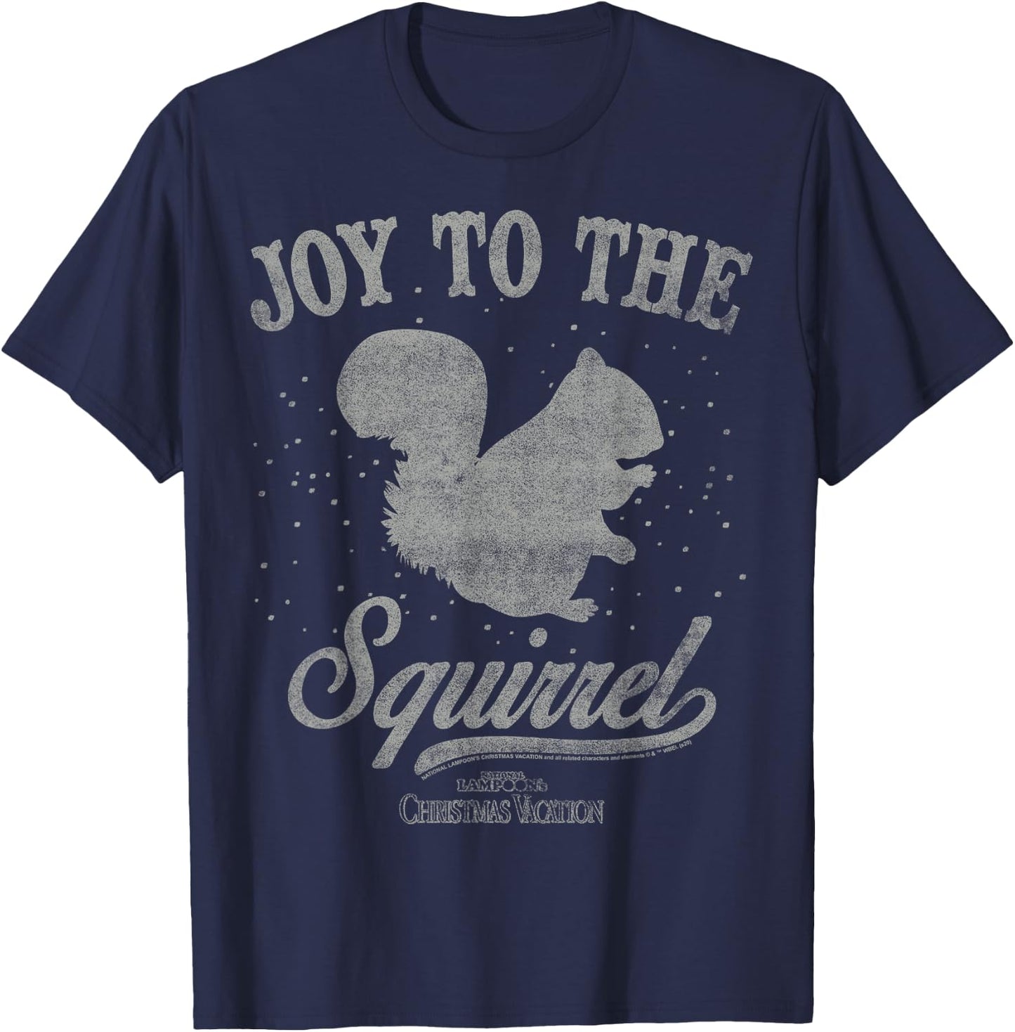 National Lampoon's Christmas Vacation Joy to The Squirrel T-Shirt - T-Shirt | Navy