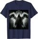 Archangel Azrael Religious Dark Fantasy Art Angelic Design T-Shirt - T-Shirt | Navy