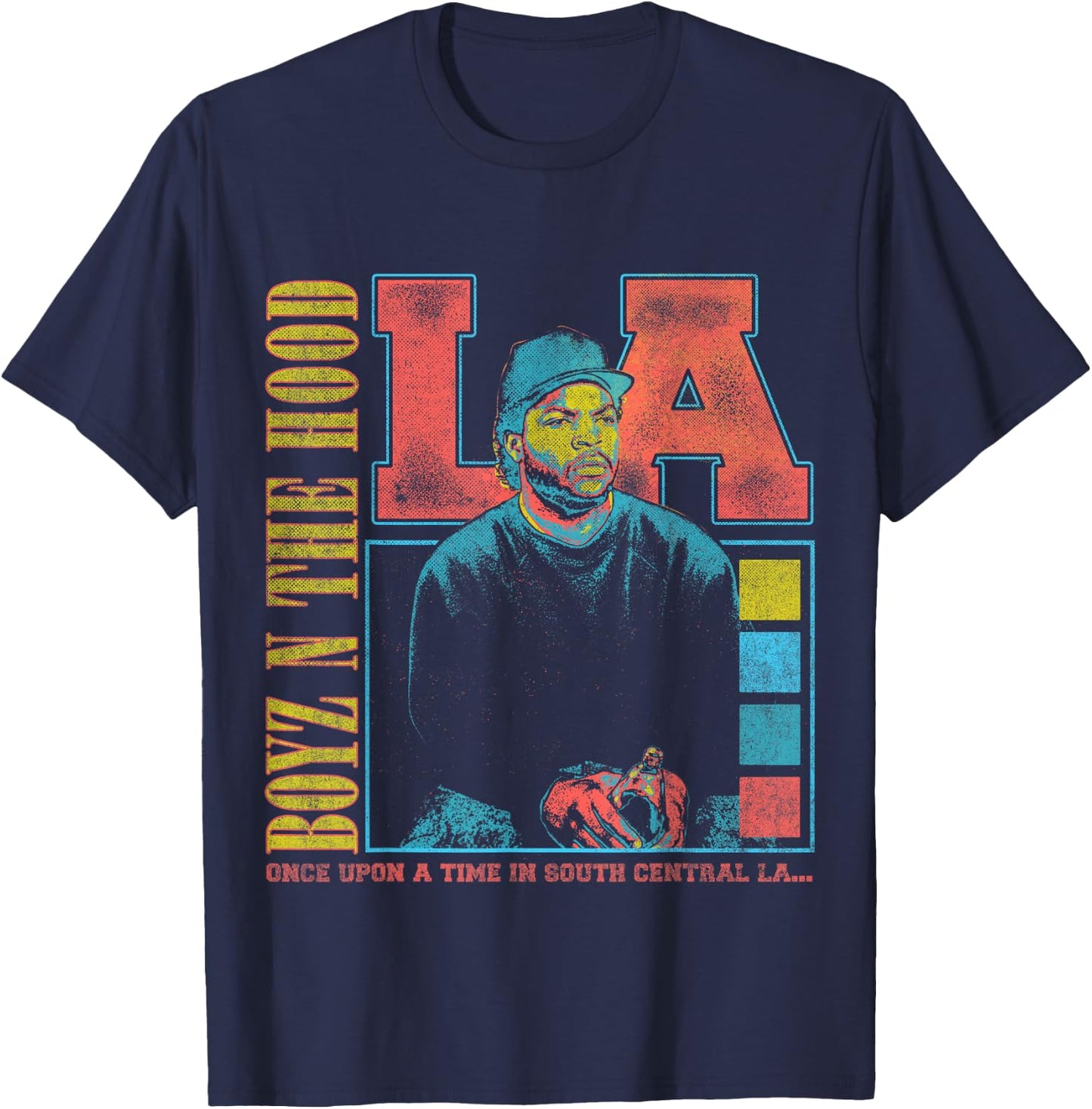 Boyz in The Hood Doughboy LA Portrait Small T-Shirt - T-Shirt | Navy