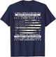 2nd Amendment, A Well Regulated, US Flag Patriotic Gun Lover T-Shirt - T-Shirt | Navy