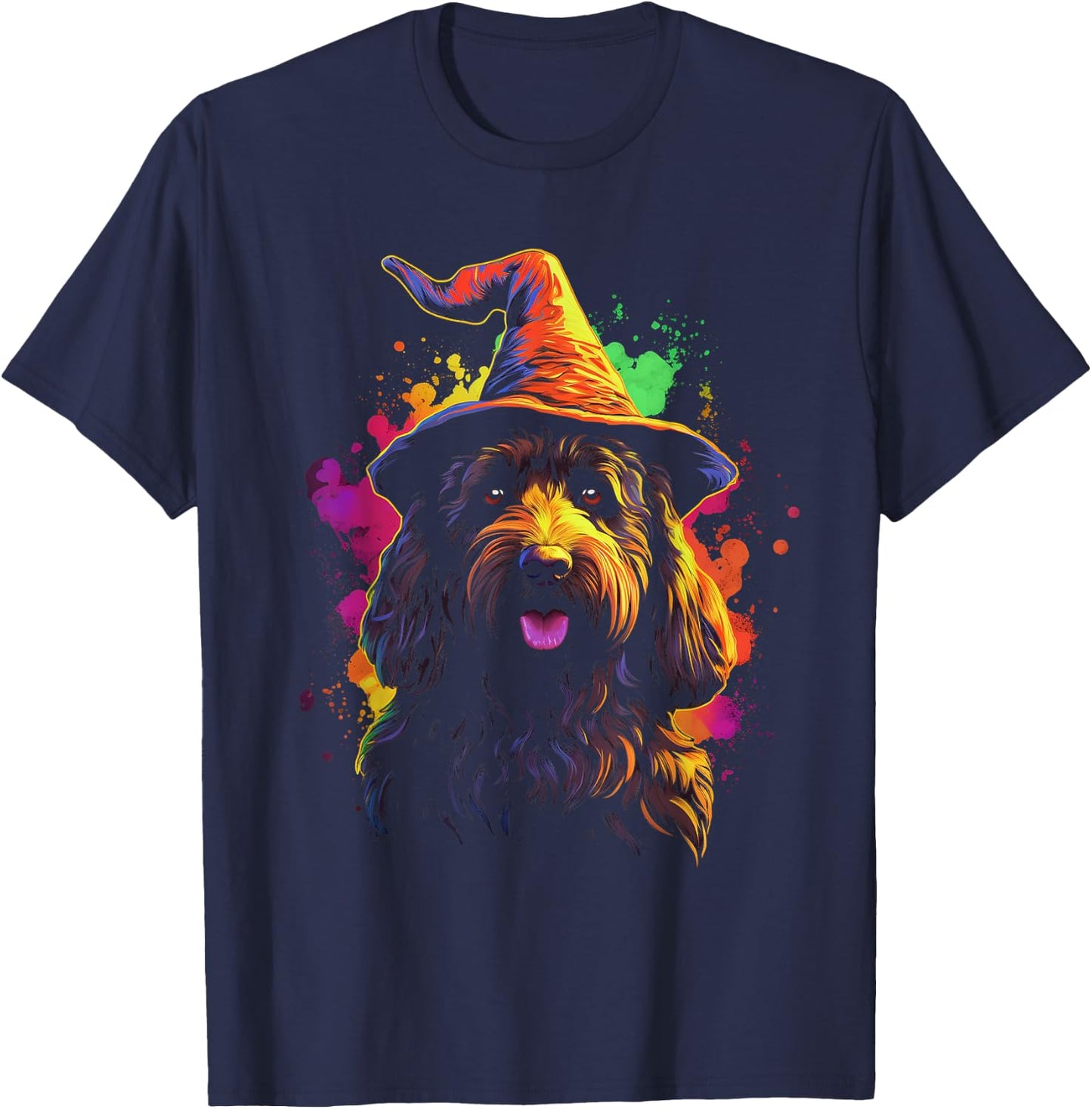 Labradoodle Halloween T-Shirt - T-Shirt | Navy