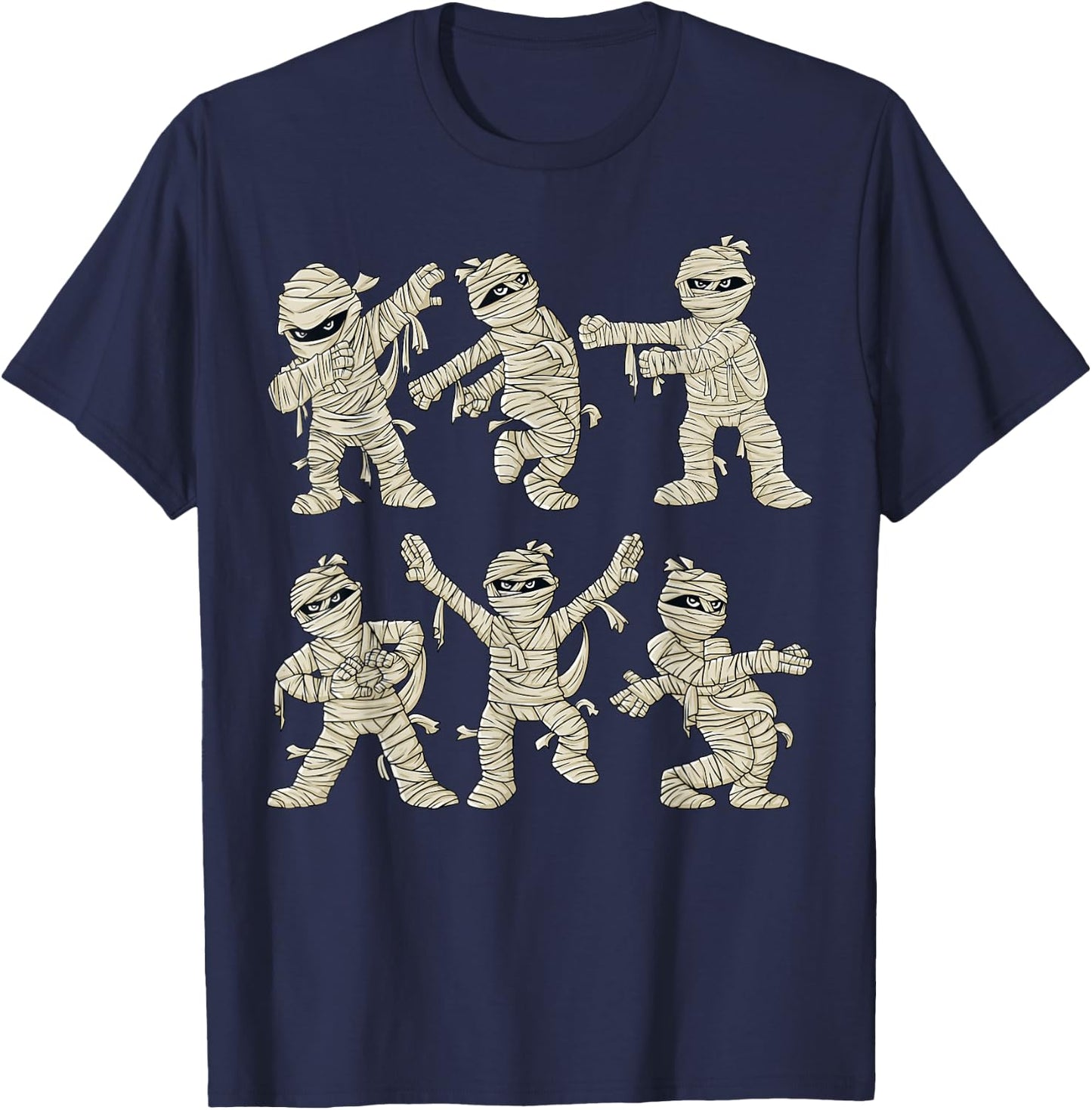 Halloween Dancing Mummy Dance Challenge Boys Girls Kids T-Shirt - T-Shirt | Navy